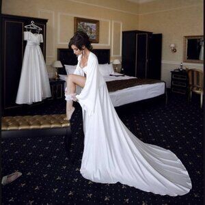 Long Bridal Robe